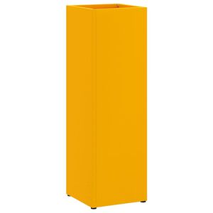 vidaXL Regn Paraply Stativ Sennepsgul 15,5 x 15,5 x 49 cm St&aring;l