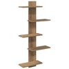 vidaXL V&aelig;gh&aelig;ngt Flydende Hylde Artisan-eg 48,5 x 15 x 101 cm