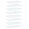 vidaXL boghylder 8 stk. 60x40x1,5 cm konstrueret tr&aelig; hvid