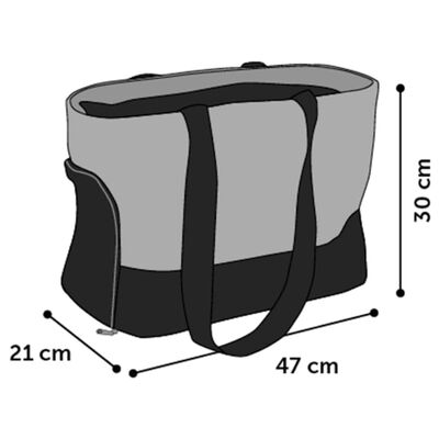 FLAMINGO bæretaske til kæledyr Cilou 4 47 x 21 x 30 cm grå