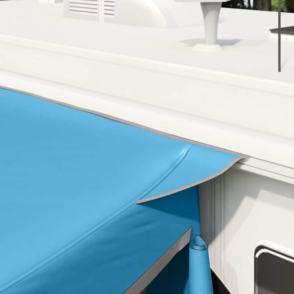 vidaXL Bagklapstelt med tag Bl&aring; 285 x 255 x 245 cm taft