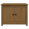 vidaXL sofabord 71x49x55 cm massivt fyrretræ gyldenbrun