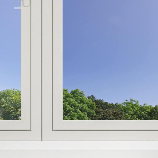 vidaXL solfilm 90x2000 cm reflekterende effekt PVC s&oslash;lvfarvet