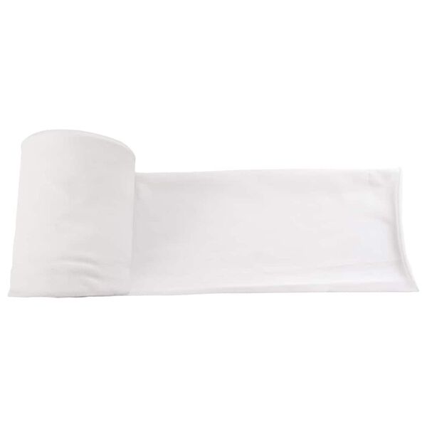 vidaXL Afl&oslash;bsr&oslash;r Hvid 16 x 5000 cm Stof