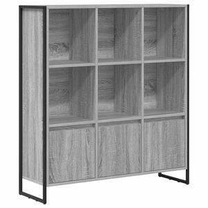 vidaXL Bogskab 99,5 x 30 x 108 cm Konstrueret tr&aelig; Gr&aring; Sonoma