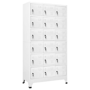vidaXL lockerskab med 18 rum 90x40x180 cm metal