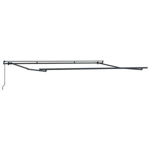 vidaXL Markiseramme Antracit 4,5 x 2,5 m Aluminium