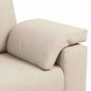 vidaXL Sofa Beige 160 x 77 x 82 cm Linned-blandet stof