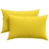 vidaXL Sofapuder 2 stk. Stof Lys Gul 60 x 40 cm