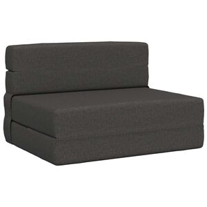 vidaXL Samlebar Sofa Seng M&oslash;rkegr&aring; 70 x 80 x 60 cm Stof