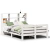 vidaXL sengeramme uden madras 160x200 cm massivt fyrretr&aelig; hvid