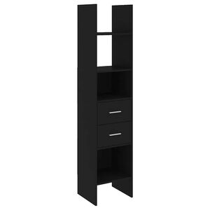 vidaXL bogreol 40x35x180 cm konstrueret tr&aelig; sort
