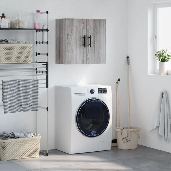 vidaXL v&aelig;gskab 60x31x60 cm konstrueret tr&aelig; gr&aring; sonoma-eg