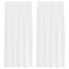 vidaXL Voile Gardin 2 stk. Hvid 175 x 140 cm Polyester