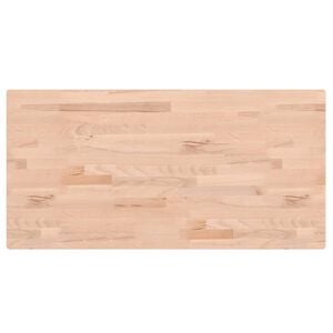 vidaXL bordplade 80x40x1,5 cm rektangul&aelig;r massivt b&oslash;getr&aelig;