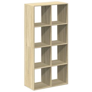 vidaXL bogreol/rumdeler 69,5x29x137,5 cm konstrueret tr&aelig; sonoma-eg