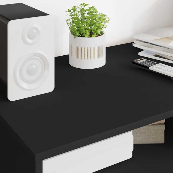 vidaXL TV-skab med skuffe Sort 100 x 48 x 43 cm Konstrueret tr&aelig;