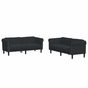 vidaXL sofas&aelig;t 2 dele velour sort
