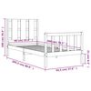 vidaXL sengeramme uden madras 90x200 cm massivt fyrretr&aelig; hvid