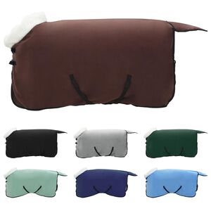 vidaXL Hestet&aelig;ppe M&oslash;rkebrun 85 cm Polar fleece