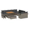 vidaXL Havesofa S&aelig;t 13 stk. Gr&aring; polyrattan