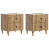 vidaXL Natskab 2 pcs Artisan-eg 43 x 34,5 x 48 cm Konstrueret tr&aelig;