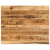vidaXL bordplade 100x80x2,5 cm naturlig kant massivt ru mangotr&aelig;