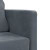 vidaXL 2-i-1 sovesofa 122x204x55 cm velour mørkegrå