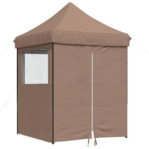vidaXL Party Tent Brun 200 x 200 x 306 cm Oxford stof