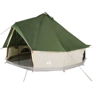 vidaXL 12-personers campingtelt vandt&aelig;t gr&oslash;n