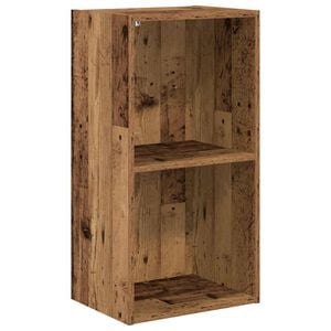 vidaXL bogreol 40x30x77 cm konstrueret tr&aelig; antikt tr&aelig;