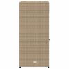 vidaXL opbevaringsskab til haven 55x55x111 cm polyrattan beige
