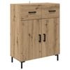 vidaXL Sideboard Artisan Egetr&aelig; 69,5 x 34 x 90 cm Konstrueret tr&aelig;