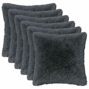 vidaXL Pude med pude HEERLEN 6 stk. Antracit PV Fleece