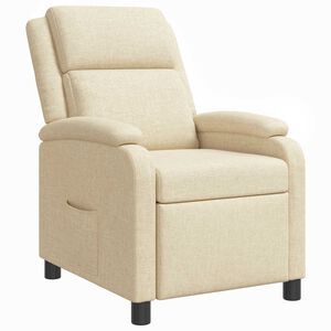 vidaXL Recliner Cremefarvet Stof