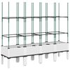 vidaXL plantekasse med espalier 160x40x142,5 cm PP hvid