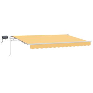 vidaXL Udtr&aelig;kkelig markise Sandfarvet 300 x 250 cm Stof og aluminium