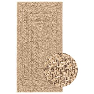 vidaXL gulvt&aelig;ppe ZIZUR beige 80x250 cm jute-look indend&oslash;rs og udend&oslash;rs