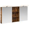 vidaXL Badev&aelig;relsesskabs&aelig;t 3 pcs 140 x 14,5 x 70 cm Konstrueret tr&aelig;