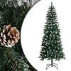 vidaXL kunstigt juletr&aelig; med juletr&aelig;sfod 180 cm PVC gr&oslash;n
