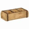 vidaXL Bakke med opbevaring Brun 30 x 14 x 9 cm Solid genbrugs tr&aelig;