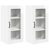 vidaXL V&aelig;gl&aring;gskab PORTO 2 pcs H&oslash;j gloss hvid 40 x 31 x 80 cm