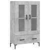 vidaXL skab 69,5x31x115 cm konstrueret tr&aelig; betongr&aring;