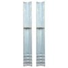vidaXL L-formede jordankre 2 stk. galvaniseret st&aring;l 5 x 5 x 50 cm