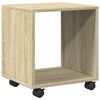vidaXL rullebord 37x33x42,5 cm konstrueret tr&aelig; sonoma-eg