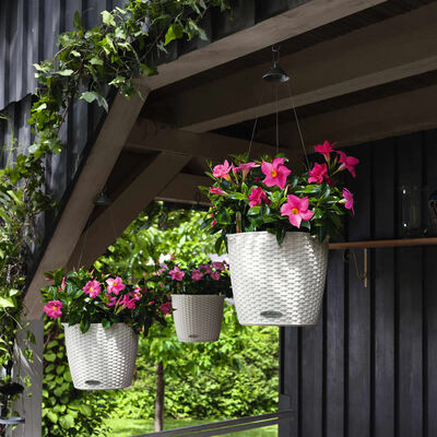 LECHUZA hængende plantekrukke NIDO Cottage 28 ALL-IN-ONE hvid
