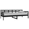 vidaXL daybed 90x200 cm massivt fyrretr&aelig; sort