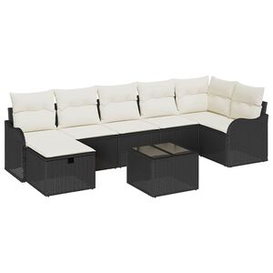 vidaXL Havesofa S&aelig;t 8 stk. Poly rattan