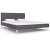 vidaXL sengeramme uden madras 135x190 cm stof gr&aring;