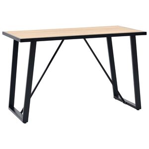 vidaXL spisebord 120 x 60 x 75 cm MDF egetr&aelig;sfarve
